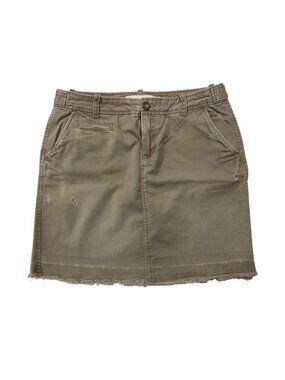 OLD NAVY Utility Cotton Skirt 8 Distressed Mini Twilight Core Multi Pocket 2000s